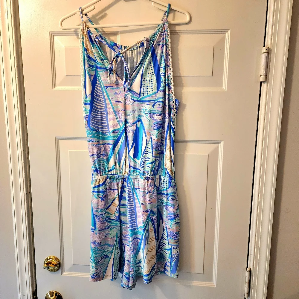 Lilly Pulitzer Spaghetti Strap Romper  size M - Picture 4 of 6